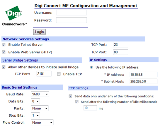 COM-Server Digi Connect ME