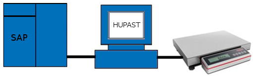 direkte Waagenanbindung HUPAST