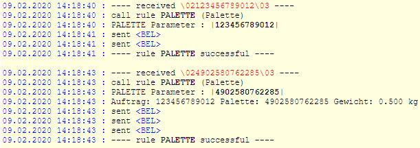 PALETTE Protokoll