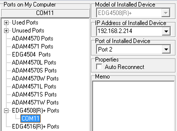 Advantech EDG-4508+ Port Mapping