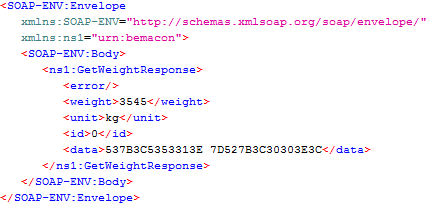 WSDL SOAP response