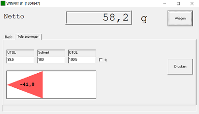 Toleranzkontrolle UTOL